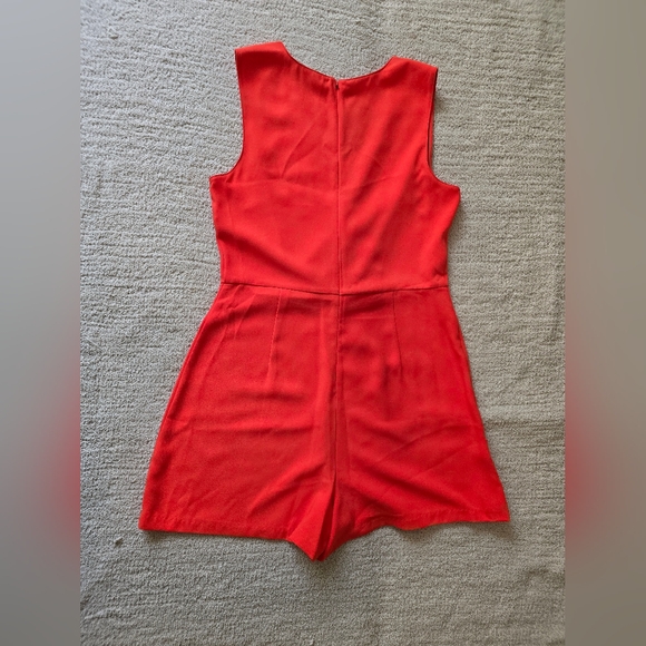 🔥 Amanda Uprichard Bold Orange Romper Sz L | Brunch, Resort, Vacay - Picture 12 of 12